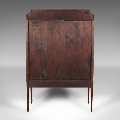 fig 2. Antique China Display Cabinet, English Glazed Bookcase, Edwardian, Regency Taste