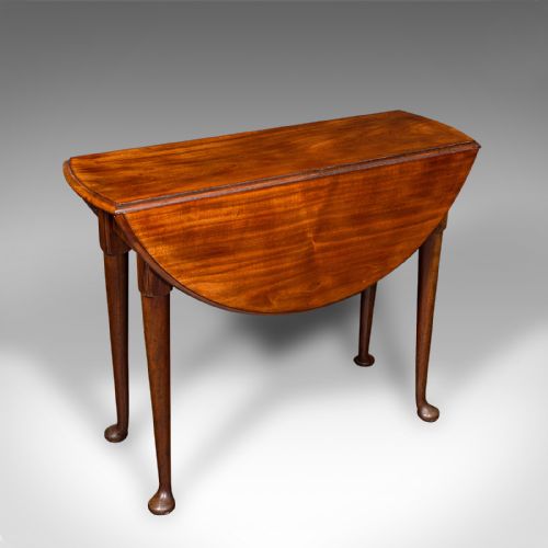 ANTIQUE 4 SEAT DROP LEAF SUPPER TABLE ENGLISH EXTENDING GATE LEG GEORGIAN - ADDITIONAL PHOTO 1
