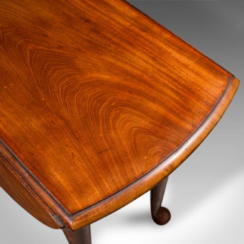 ANTIQUE 4 SEAT DROP LEAF SUPPER TABLE ENGLISH EXTENDING GATE LEG GEORGIAN - ADDITIONAL PHOTO 10
