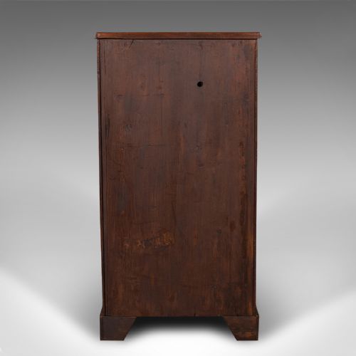 ANTIQUE ENGLISH TALLBOY CHEST OF DRAWERS VICTORIAN WALNUT FLAME CIRCA 1850 - ADDITIONAL PHOTO 3