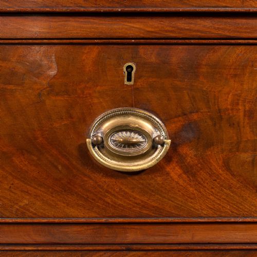 ANTIQUE ENGLISH TALLBOY CHEST OF DRAWERS VICTORIAN WALNUT FLAME CIRCA 1850 - ADDITIONAL PHOTO 7