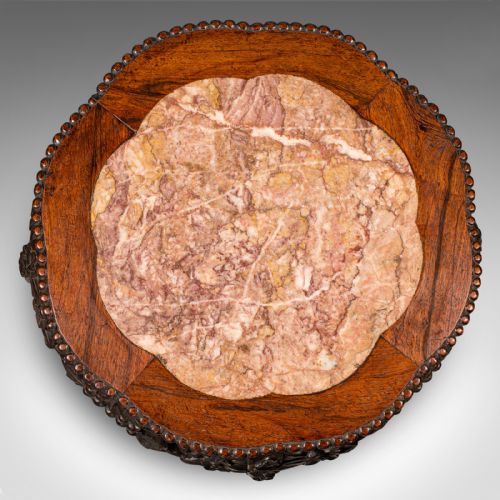 ANTIQUE CHINESE CARVED JARDINIRE STAND HARDWOOD PLANTER TABLE VICTORIAN 1870 - ADDITIONAL PHOTO 6