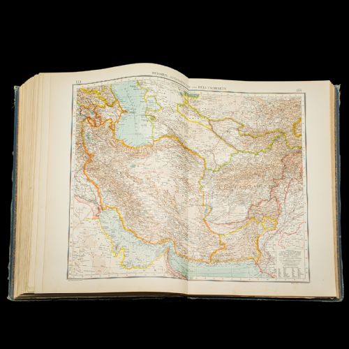 ANTIQUE ANDREES HANDATLAS GERMAN CARTOGRAPHY BOOK MAPS ATLAS REFERENCE 1924 - ADDITIONAL PHOTO 10