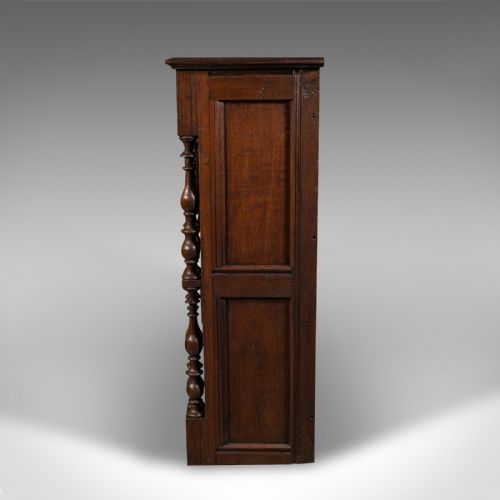 fig 4. Large Antique Open Bookcase, Scottish Oak, Gothic Revival, Victorian, Circa 1880