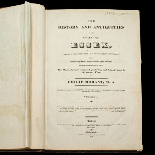 2 VOLS ANTIQUE BOOK MORANT'S HISTORY OF ESSEX ENGLISH COUNTY REFERENCE 1816 - ADDITIONAL PHOTO 3