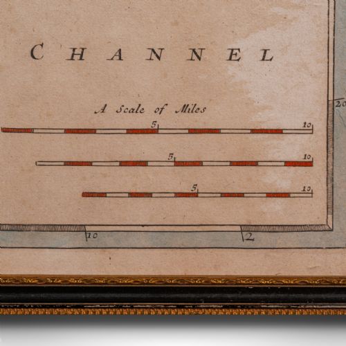 LARGE ANTIQUE 17TH CENTURY DORSET MAP FRAMED CARTOGRAPHY ATLAS ROBERT MORDEN - ADDITIONAL PHOTO 10