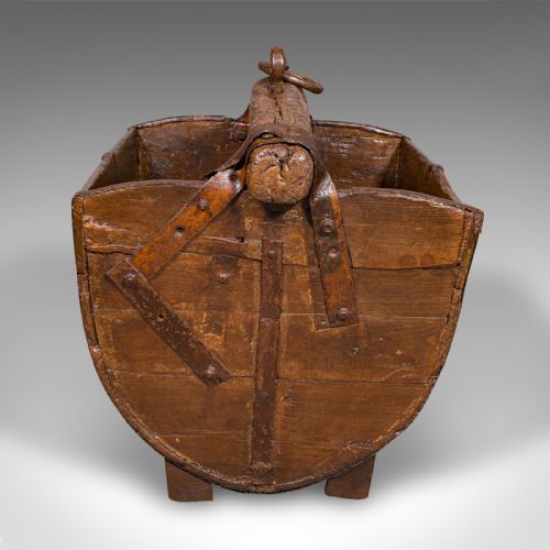 ANTIQUE COUNTRY GARDEN WELL BUCKET ENGLISH PLANTER FIRESIDE STORE GEORGIAN - ADDITIONAL PHOTO 2
