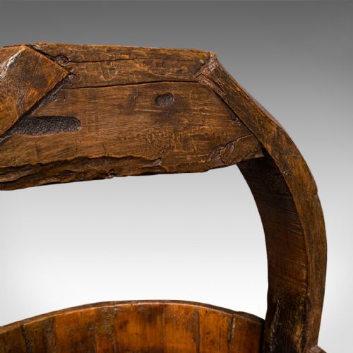 LARGE ANTIQUE WELL BUCKET ENGLISH GEORGIAN PLANTER FIRESIDE STORE GARDEN - ADDITIONAL PHOTO 7