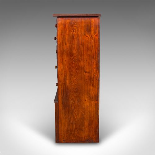 ANTIQUE APOTHECARY CHEST OF DRAWERS ENGLISH CHEMISTS SHOP CABINET VICTORIAN - ADDITIONAL PHOTO 6