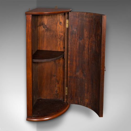 fig 2. Small Antique Corner Cabinet, English, Kitchen, Bathroom, Wall Cupboard C.1800