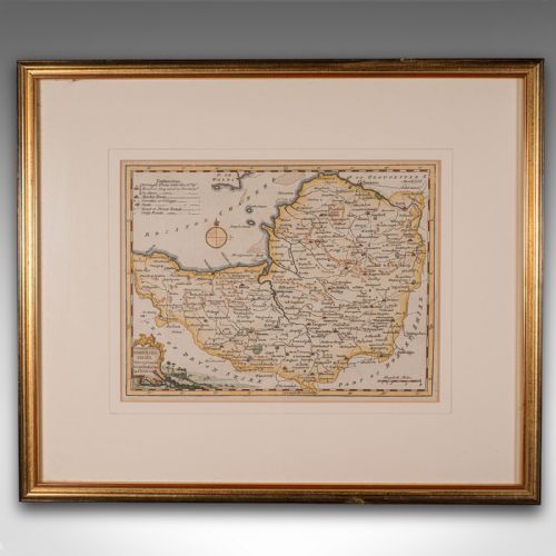 ANTIQUE SOMERSET MAP THOMAS KITCHIN ENGLISH CARTOGRAPHIC REFERENCE GEORGIAN - ADDITIONAL PHOTO 1