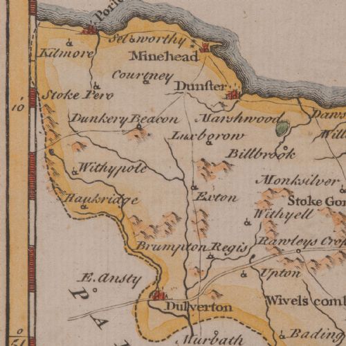 ANTIQUE SOMERSET MAP THOMAS KITCHIN ENGLISH CARTOGRAPHIC REFERENCE GEORGIAN - ADDITIONAL PHOTO 8