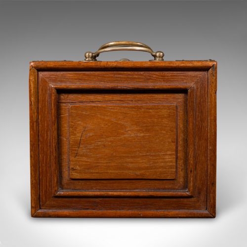 fig 2. Antique Mahjong Case, Oriental, Teak Gaming Tile Box, Late Victorian, Circa 1900