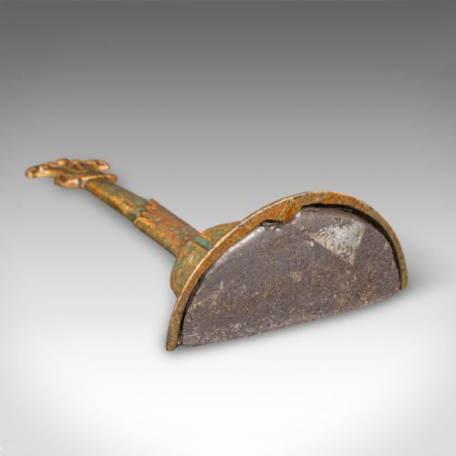 ANTIQUE DECORATIVE DOORSTOP DUTCH BRASS DOOR PORTER GEORGIAN CIRCA 1800 - ADDITIONAL PHOTO 8