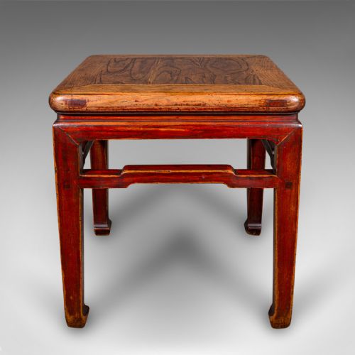 ANTIQUE CHABUDAI TABLE JAPANESE ELM TEA KNEELING MEIJI VICTORIAN C1900 - ADDITIONAL PHOTO 1