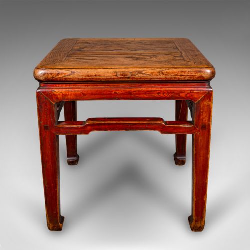 ANTIQUE CHABUDAI TABLE JAPANESE ELM TEA KNEELING MEIJI VICTORIAN C1900 - ADDITIONAL PHOTO 2