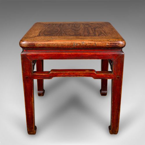 ANTIQUE CHABUDAI TABLE JAPANESE ELM TEA KNEELING MEIJI VICTORIAN C1900 - ADDITIONAL PHOTO 3