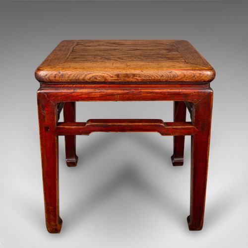 ANTIQUE CHABUDAI TABLE JAPANESE ELM TEA KNEELING MEIJI VICTORIAN C1900 - ADDITIONAL PHOTO 4