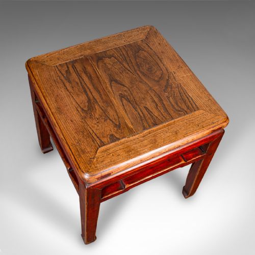 ANTIQUE CHABUDAI TABLE JAPANESE ELM TEA KNEELING MEIJI VICTORIAN C1900 - ADDITIONAL PHOTO 5