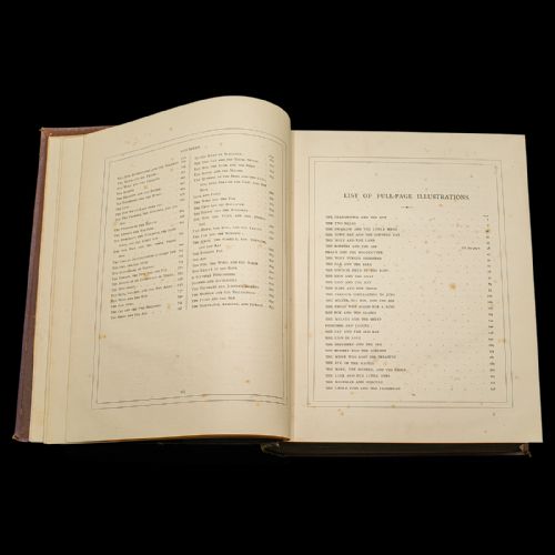 fig 4. Antique The Fables Book, Historic Literature, English, Illustrated, Victorian