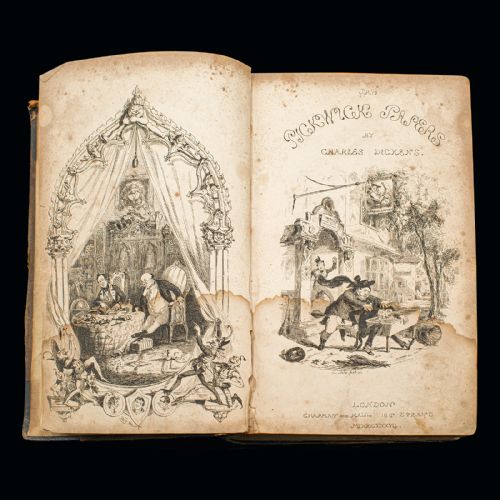 fig 1. The Pickwick Papers, Charles Dickens, Early Edition, Victorian, Novel, C.1837