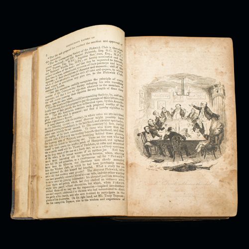 fig 3. The Pickwick Papers, Charles Dickens, Early Edition, Victorian, Novel, C.1837