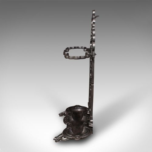 ANTIQUE ORNATE STICK STAND ENGLISH UMBRELLA LOOP VICTORIAN JACOBEAN TASTE - ADDITIONAL PHOTO 4