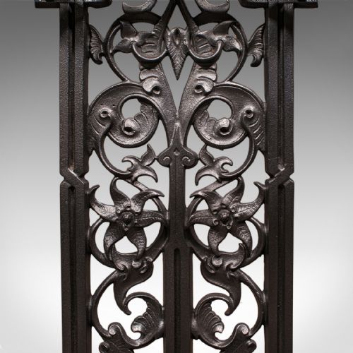 ANTIQUE ORNATE STICK STAND ENGLISH UMBRELLA LOOP VICTORIAN JACOBEAN TASTE - ADDITIONAL PHOTO 7