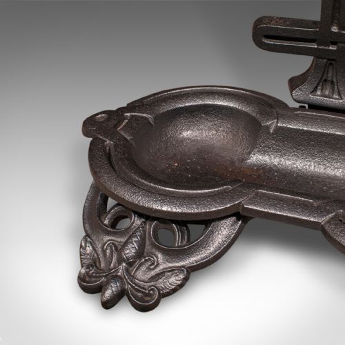 ANTIQUE ORNATE STICK STAND ENGLISH UMBRELLA LOOP VICTORIAN JACOBEAN TASTE - ADDITIONAL PHOTO 9