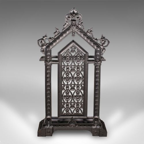 TALL ANTIQUE HALLWAY STICK STAND ENGLISH UMBRELLA RACK VICTORIAN CIRCA 1870 - ADDITIONAL PHOTO 4