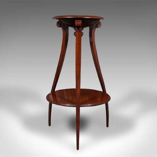 fig 1. Antique Two Tier Jardiniere, English Cake Stand, Torchere, Early Victorian, 1840