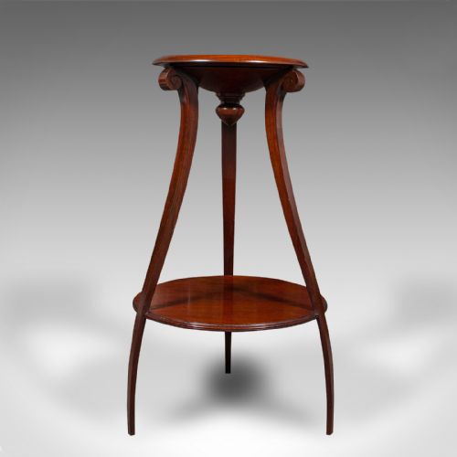 fig 2. Antique Two Tier Jardiniere, English Cake Stand, Torchere, Early Victorian, 1840