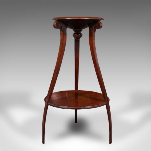 fig 3. Antique Two Tier Jardiniere, English Cake Stand, Torchere, Early Victorian, 1840