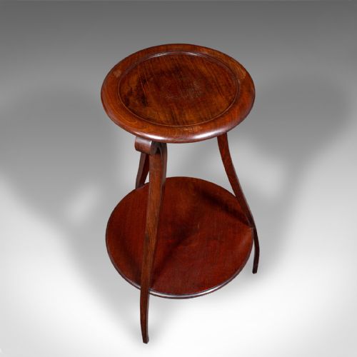 fig 4. Antique Two Tier Jardiniere, English Cake Stand, Torchere, Early Victorian, 1840