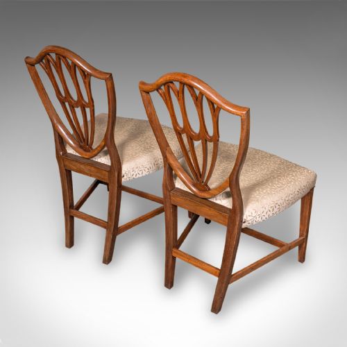 ANTIQUE DINING CHAIR SUITE ENGLISH CARVER SLIPPER CHAIRS GEORGIAN C1800 - ADDITIONAL PHOTO 7