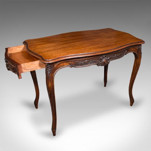fig 1. Antique Occasional Table, French, Centre, Writing Desk, Victorian, Circa 1850