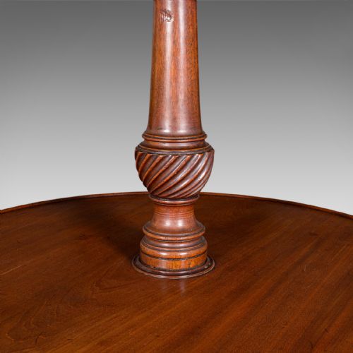 ANTIQUE TWO TIER DUMB WAITER ENGLISH AFTERNOON TEA JARDINIERE STAND GEORGIAN - ADDITIONAL PHOTO 6