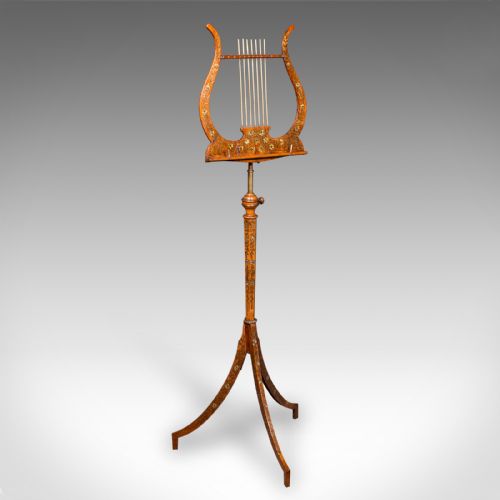 ANTIQUE MUSIC RECITAL STAND ENGLISH WALNUT ADJUSTABLE REGENCY CIRCA 1820 - ADDITIONAL PHOTO 1