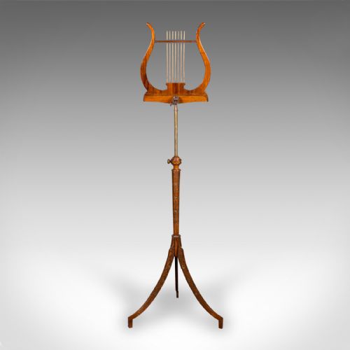 ANTIQUE MUSIC RECITAL STAND ENGLISH WALNUT ADJUSTABLE REGENCY CIRCA 1820 - ADDITIONAL PHOTO 4