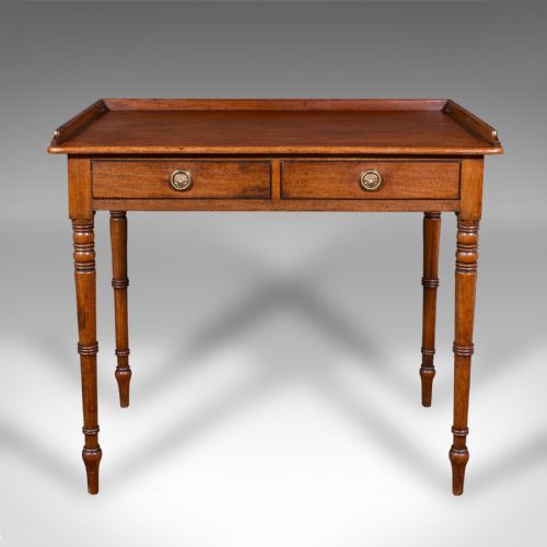 fig 2. Antique Scholar's Desk, English, Writing, Side, Study, Regency, Circa 1820
