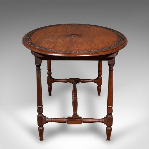 fig 3. Antique Campaign Mess Table, English, Walnut, Oval, Occasional, Victorian, 1900