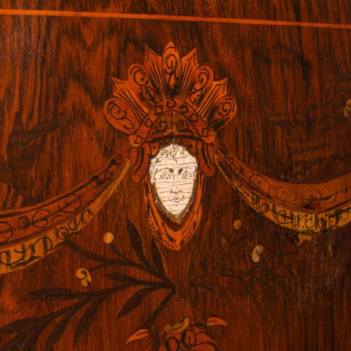 SMALL ANTIQUE CORNER CABINET ENGLISH GEORGIAN REVIVAL CUPBOARD EDWARDIAN - ADDITIONAL PHOTO 7