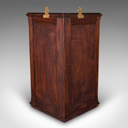 SMALL ANTIQUE CORNER CABINET ENGLISH GEORGIAN REVIVAL CUPBOARD EDWARDIAN - ADDITIONAL PHOTO 10