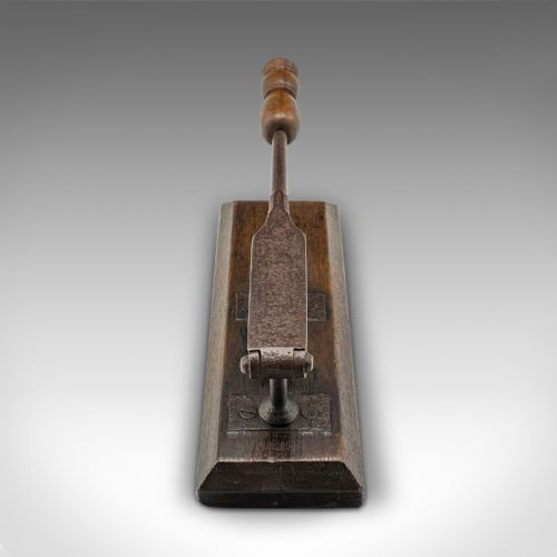 ANTIQUE APOTHECARY CORK COMPRESSOR ENGLISH OAK WINE BOTTLE PRESS GEORGIAN - ADDITIONAL PHOTO 6
