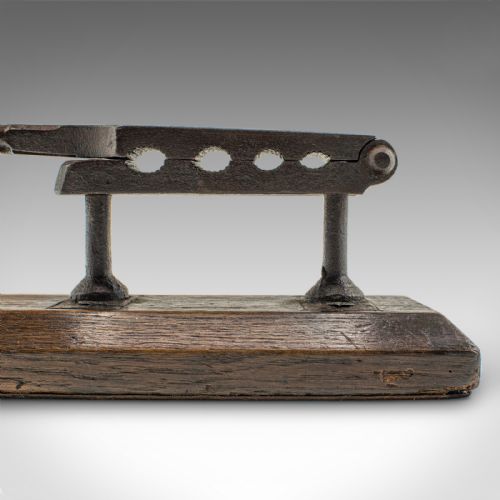 ANTIQUE APOTHECARY CORK COMPRESSOR ENGLISH OAK WINE BOTTLE PRESS GEORGIAN - ADDITIONAL PHOTO 9