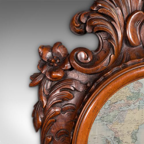 ANTIQUE ROCOCO MIRROR ITALIAN CARVED FRUITWOOD HALL LOUNGE VICTORIAN 1900 - ADDITIONAL PHOTO 6