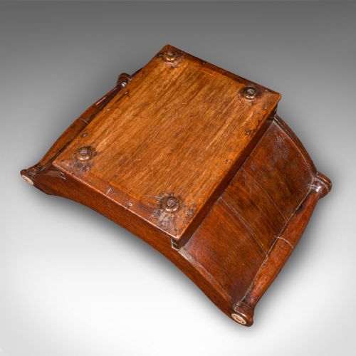 ANTIQUE BUTLER'S STILTON STAND ENGLISH CHEESE TRUCKLE CRESCENT GEORGIAN 1780 - ADDITIONAL PHOTO 9