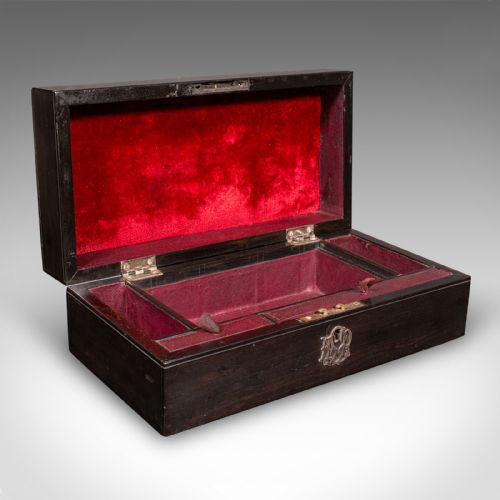 ANTIQUE JEWELLERY BOX ENGLISH COROMANDEL AESTHETIC PERIOD VICTORIAN C1900 - ADDITIONAL PHOTO 3
