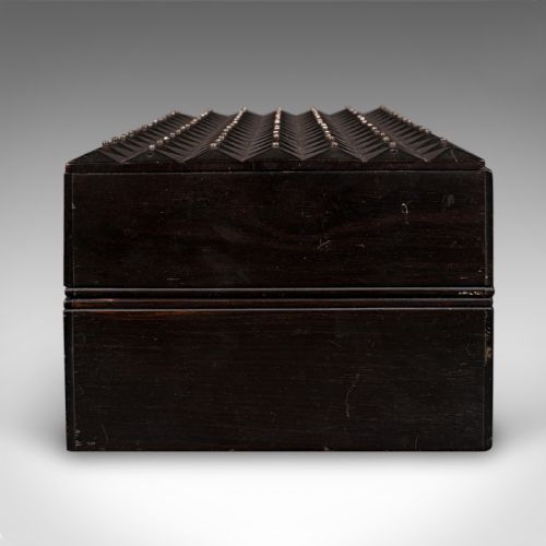ANTIQUE JEWELLERY BOX ENGLISH COROMANDEL AESTHETIC PERIOD VICTORIAN C1900 - ADDITIONAL PHOTO 4