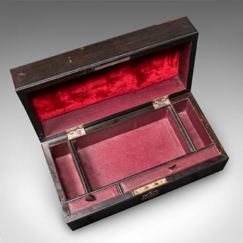 ANTIQUE JEWELLERY BOX ENGLISH COROMANDEL AESTHETIC PERIOD VICTORIAN C1900 - ADDITIONAL PHOTO 7